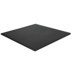 Vivol - dalle de sport en caoutchouc 100x100cm 30mm - grain fin - noir