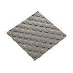 Vivol - tapis pastill� en pvc ultra grip 120 cm - par m�tre lin�aire - gris