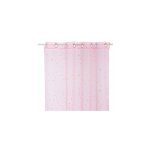 Voilage 140 x 250 cm - chambre d'enfant - rose - livraison gratuite - blanc