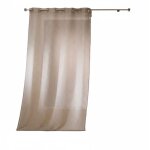 Voilage effet lin 140 x 240 cm haltona noisette