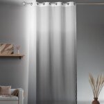 Voilage fantaisie ombre - - effet d�grad� gris clair 140x240 cm