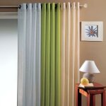 Voilage fantaisie tiss�e rayure cr�me 200x260 cm