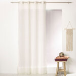 Voilage filet � oeillets 140 x 240 cm jelly coloris beige