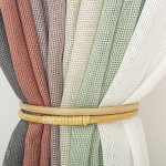 Voilage filet � oeillets 140 x 240 cm jelly coloris marron glace