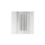 Voilage  oeillets avec imprim mtallis - 140 x 240 cm - bloomy - blanc et argent - livraison gratuite ...