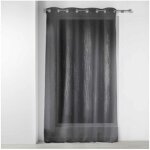 Voilage � oeillets - 140 x 240 cm - filiane - gris anthracite - livraison gratuite