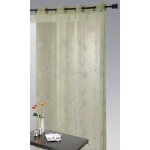 Voilage organza brod fil satin vert clair 140x240 cm