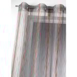 Voilage en organza multicolore tiss cuivre 140x260 cm