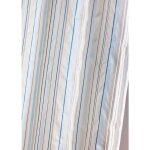 Voilage en organza � rayures bleu 140x260 cm