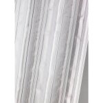 Voilage en organza � rayures gris clair 140x260 cm
