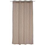 Voilage tamisant  l'aspect lin taupe 140x240 cm