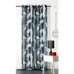 Voilage tamisant camo bleu pétrole 150x240 cm Voilage tamisant camo bleu pétrole 150x240 cm