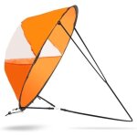 Voile d'allure de 42 pouces - voile de portant pliable - pour kayaks, cano�s, bateaux pneumatiques et ...