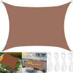 Voile d'ombrage rectangulaire 200 x 300 cm, imperm�able en polyester, avec protection uv, pour jardin, ...