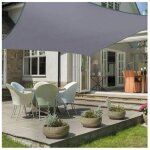 Voile d'ombrage rectangulaire 2x5m toile d ombrage voile de soleil imperm�able respirant protection des ...
