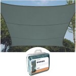 Voile d'ombrage, toile ombrage, toile ext�rieure terrasse, imperm�able, protection contre uv, 4 anneaux ...