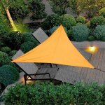 Voile d'ombrage, toile d'ombrage, voile triangulaire, auvent tissu impermable  l'eau, une protection ...