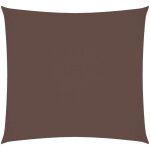 Voile de parasol tissu oxford carr� 2x2 m marron