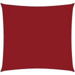 Voile de parasol tissu oxford carr� 2x2 m rouge vidaxl