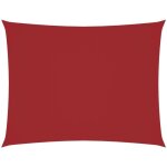 Voile de parasol tissu oxford rectangulaire 4x5 m rouge vidaxl