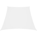 Voile de parasol tissu oxford trap�ze 2 / 4x3 m blanc