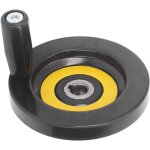 Volant, volant � poign�e tournante en plastique technique 12x100mm pour fraiseuse, tours, meuleuses