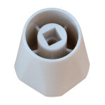 Volant seul pour robinet simple r�glage blanc - somatherm
