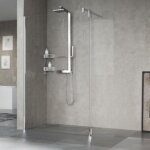 Novellini - porte pivotante pour paroi de douche fixe giada ha