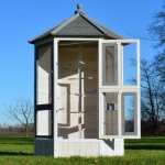 Voliere cage a oiseaux en bois de haute qualite 100 x 180 x 100 cm modele luise 309 Voliere cage a oiseaux en bois de haute qualite 100 x 180 x 100 cm modele luise 309