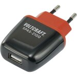 Voltcraft - spas - 2100 chargeur usb 10. 5 w 1x usb - a noir, rouge intrieure auto - dtection a658342 ...