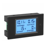 Voltmetre amperemetre 12v testeur indicateur tension courant puissance �nergie numerique dc 6. 5 - 100v ...