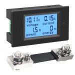 Voltmetre amperemetre panneau numerique shunt 100a dc 6. 5 - 100v, testeur de tension courant puissance ...