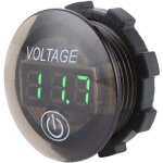 Voltm�tre num�rique dc universel � led jauge de batterie de voiture 12 - 24v avec interrupteur tactilevert ...