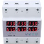 Voltm�tre triphas� sur rail din, ca 390 - 500 v, voltm�tre amp�rem�tre triphas� sur rail din, protection ...