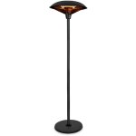 Vonroc - chauffage de terrasse 2000w - chaleur priphrique  360 degrs - lampe  infrarouge - modle ...