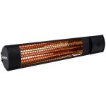 Vonroc - chauffage de terrasse 2000w - noir ? 2 rglages de chaleur ? rayonnements lumineux faibles - ...