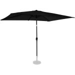 Vonroc - parasol rapallo 200x300cm - parasol rectangulaire premium anthracite / noir