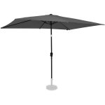 Parasol rapallo 200x300cm - parasol rectangulaire premium gris - vonroc Parasol rapallo 200x300cm - parasol rectangulaire premium gris - vonroc