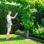 Vonroc - pulv�risateur � pression 5l - batterie 4v int�gr�e - indicateur led - 2 lances de pulv�risation, ...