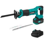 Vonroc scie  guichet sans fil 20v - 3 lames de scie incluses - batterie 4. 0ah et chargeur inclus