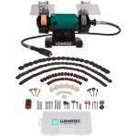 Vonroc - touret � meuler multifonction 150w. 192 accessoires et arbre flexible 75mm inclus