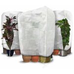 Lot de 3 housse hivernage plante avec cordon et zipper polypropylème 80g / m² 200x240cm blanc Lot de 3 housse hivernage plante avec cordon et zipper polypropylème 80g / m² 200x240cm blanc
