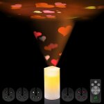 Bougie led avec projection image
