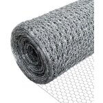 Vounot� grillage acier galvanis� - maille 13mm - 1x25m - filet de cl�ture pour poulailler
