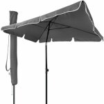 Parasol inclinable rectangulaire 2x1. 25m gris avec housse de protection - hauteur et angles ajustables ... Parasol inclinable rectangulaire 2x1. 25m gris avec housse de protection - hauteur et angles ajustables ...