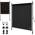 Vounot� store vertical sans per�age 100x310cm extensible - brise - vue ext�rieur pour balcon terrasse ...