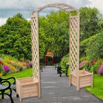 Mucola - vote de rose vote planche d'escalade aide seau  fleur vote treillis naturel treillis pergola ...