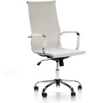 Fauteuil de bureau londres inclinable blanc, cuir synth�tique