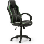 Fauteuil de bureau r�glabe et inclinable formula tapiss� en similicuir et tissu maille. couleur noir ...