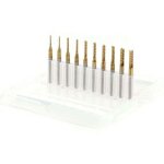 Vtizikl 10pcs fraise en bout en carbure cment  gravure bits sculpture perceuse outils endated mill ...